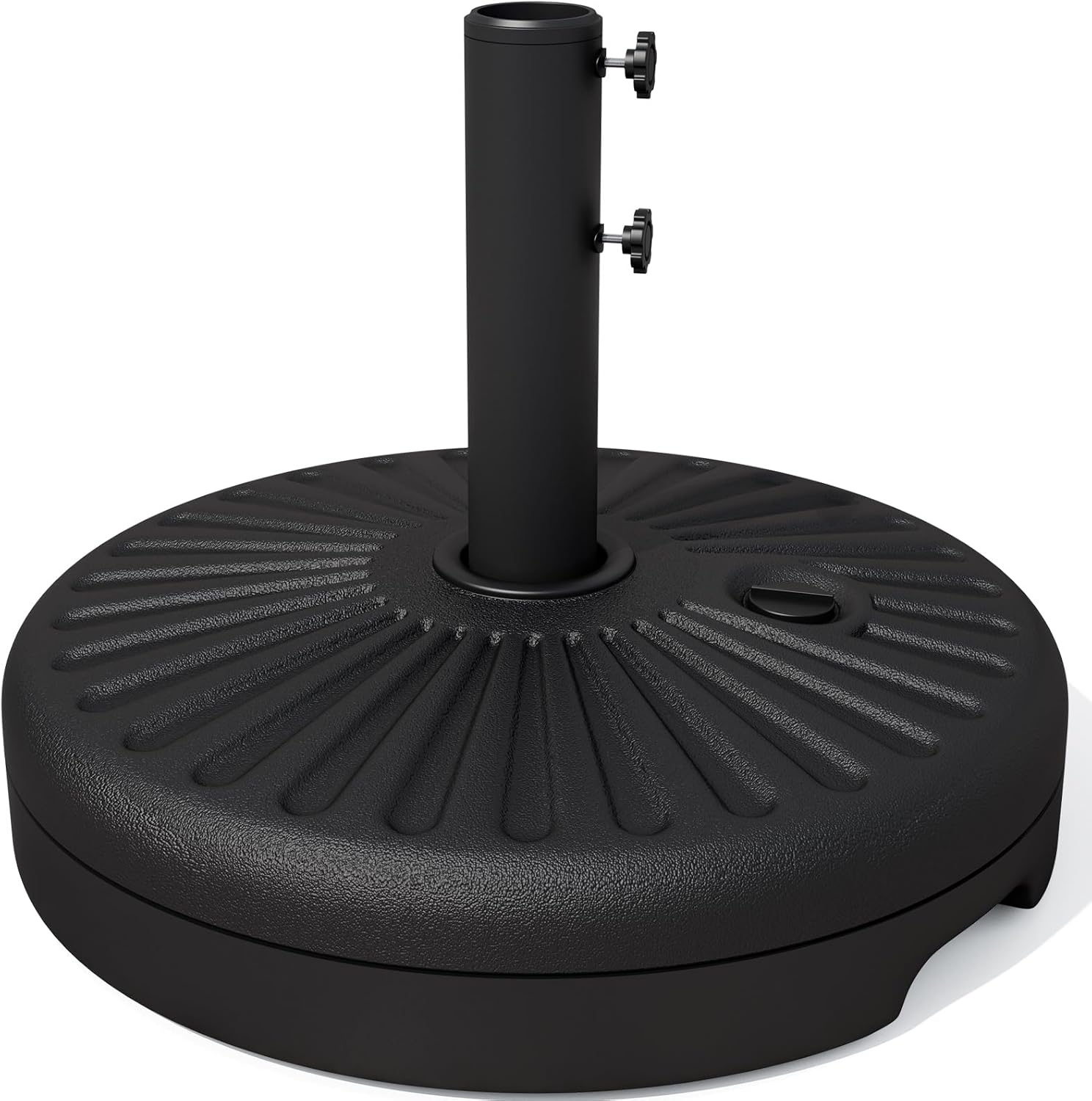 JEAREY 81.5lb Max Capacity Patio Umbrella Stand, Outdoor Umbrella Base Water Filled Stand, Heavy Duty Market Umbrella Holder for Patio, Deck, Poolside (Black)
