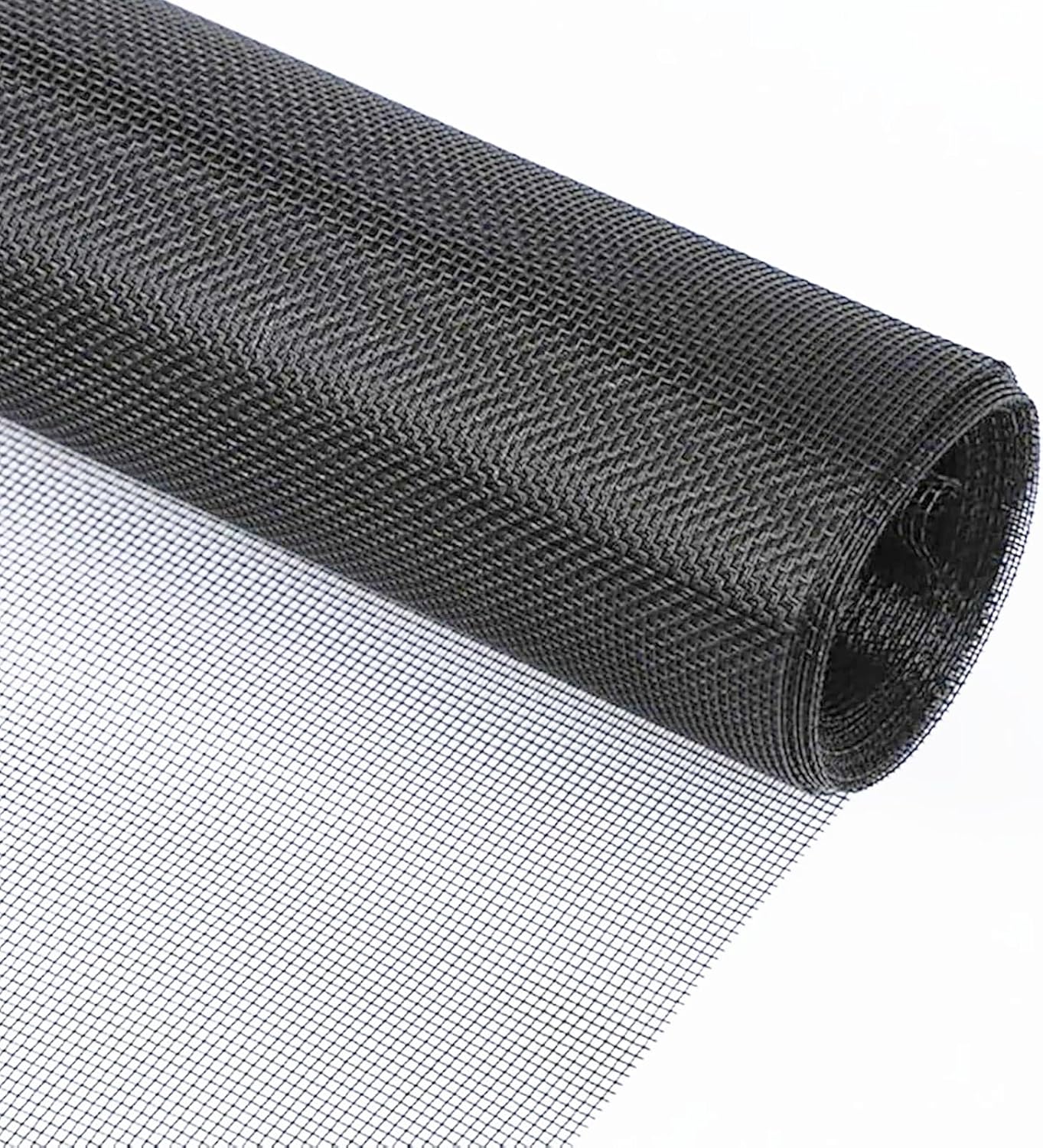 48"x100ft Windows Screen Mesh, Black Fiberglass Screen Roll, Durable Screen Door Replacement for Patio Screen,Porch Screen Window Door