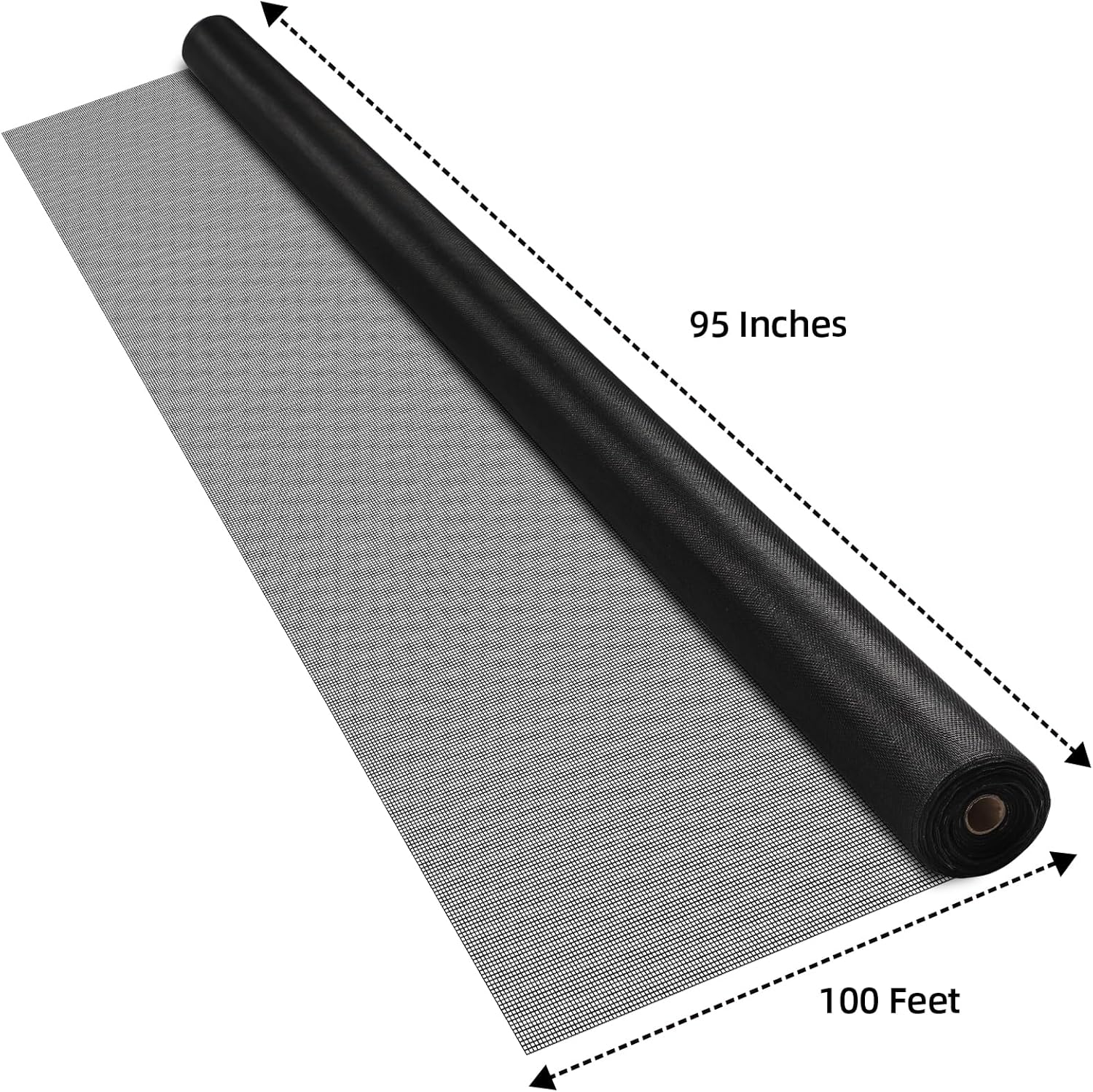 Patio Porch Screen Mesh Roll - 95"x100', Easy-to-Cut Porch Screen Mesh Roll for Patio, Pool, Durable Patio Screen Mesh Replacement