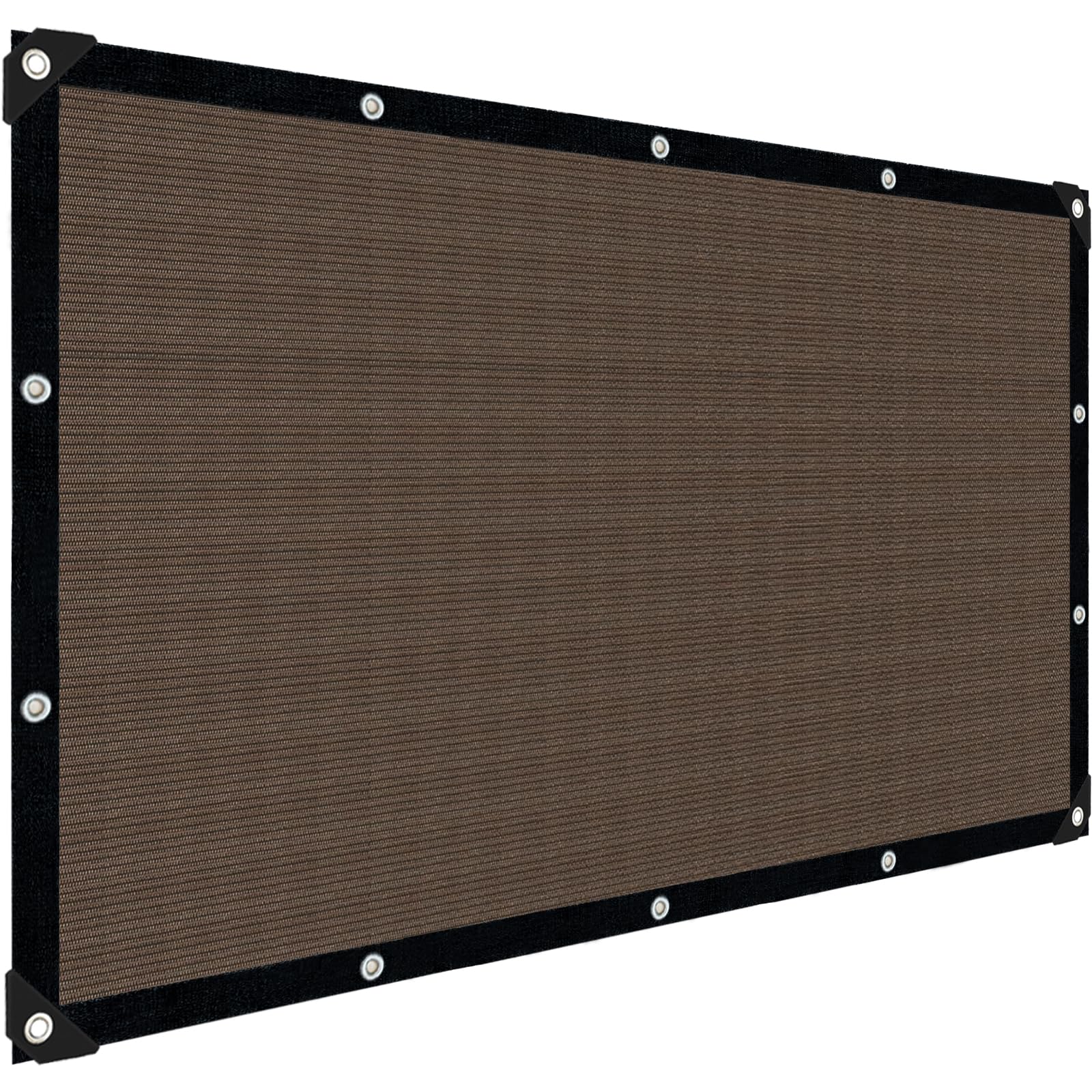 Sun Shade Cloth for Outdoor Patio,Pergola Shade Cover with Grommets Deck Shade Privacy Screen Balcony,90% UV Protection Shade Fabric Brown Sunshades for Garden Backyard Outdoor,Mocha-8x10FT