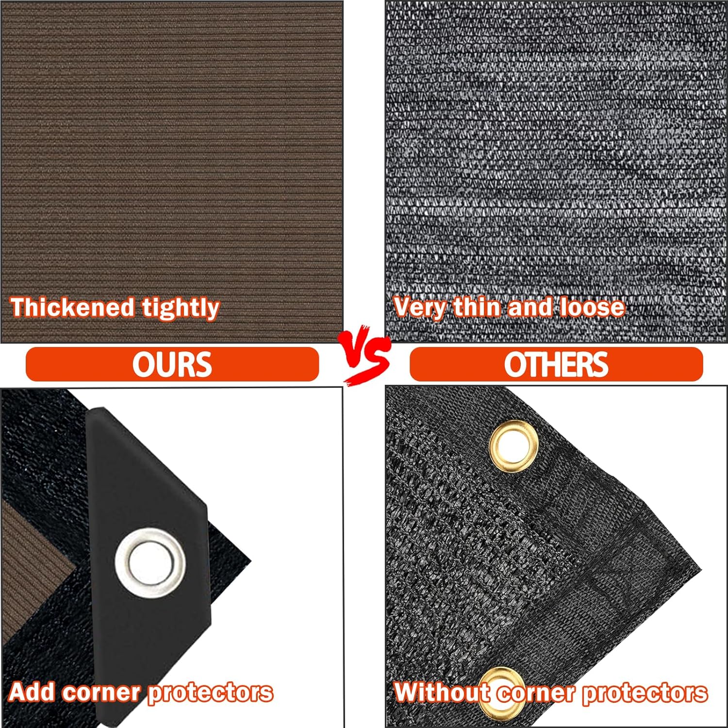 Sun Shade Cloth for Outdoor Patio,Pergola Shade Cover with Grommets Deck Shade Privacy Screen Balcony,90% UV Protection Shade Fabric Brown Sunshades for Garden Backyard Outdoor,Mocha-8x10FT