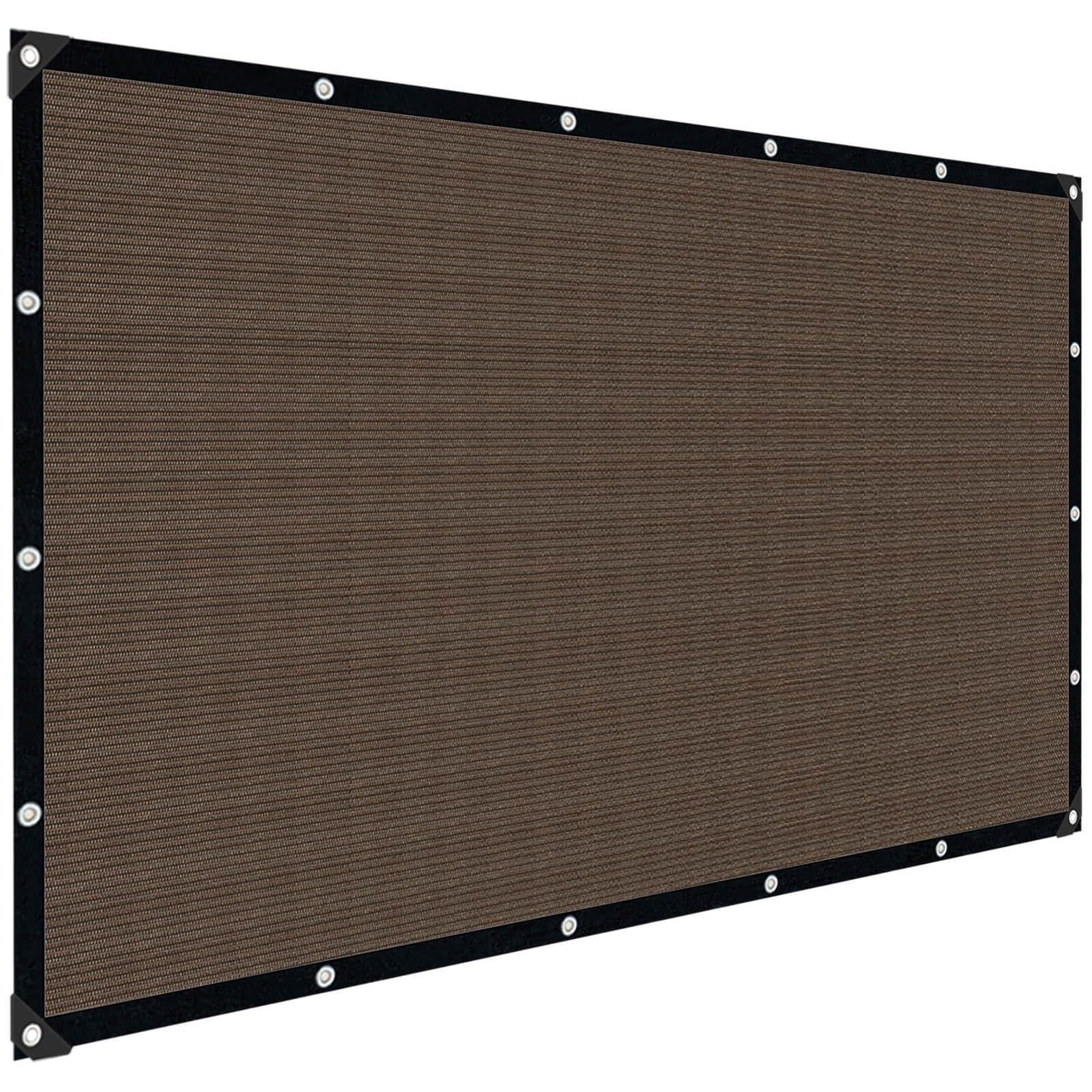 Sun Shade Cloth for Outdoor Patio,Pergola Shade Cover with Grommets Deck Shade Privacy Screen Balcony,90% UV Protection Shade Fabric Brown Sunshades for Garden Backyard Outdoor,Mocha-8x10FT